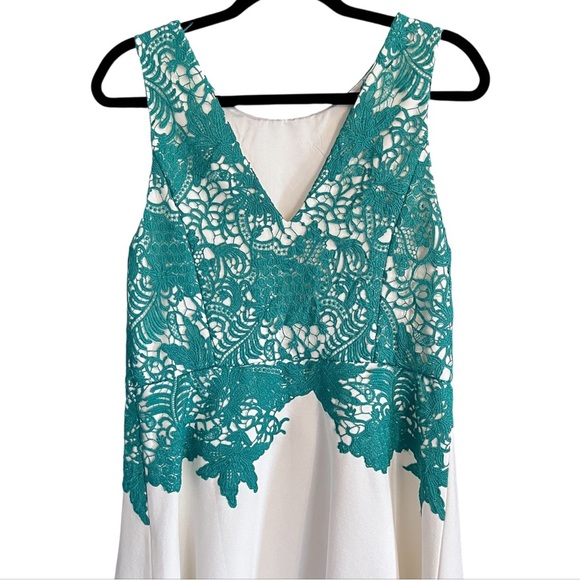 NWT Moulinette Soeures Women’s Arbor Dress in Green and Cream size 12 - Picture 6 of 12